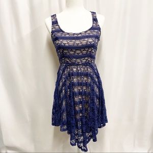 American Rag Navy Blue Lace Sleeveless Dress